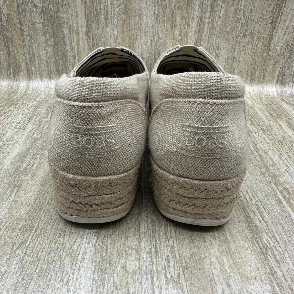 Bobs Laganlook Taupe Brown Espadrille Wedges Slip On Shoes Granola Girl Sz9 NICE
